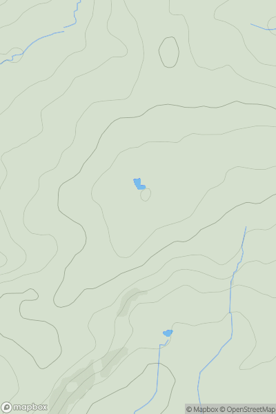 Thumbnail image for Beacon Hill [Welsh Borders S] showing contour plot for surrounding peak